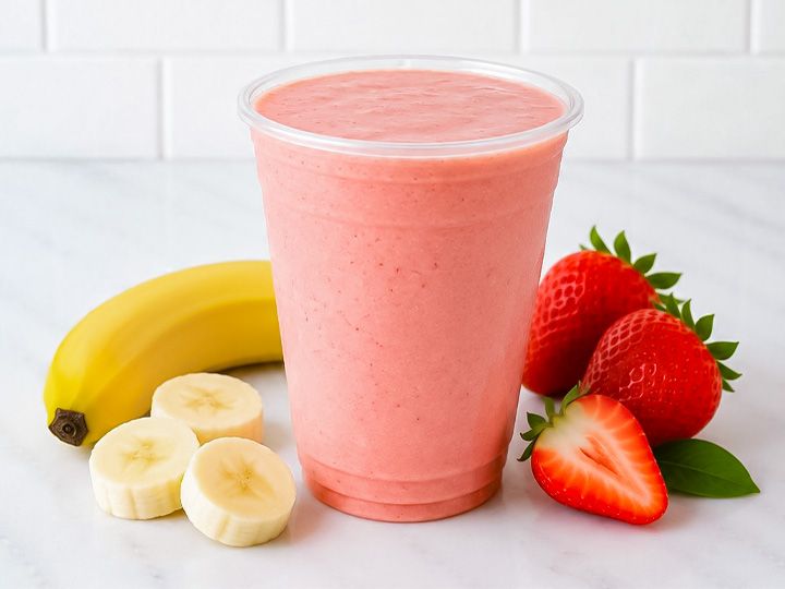 Strawberry banana smoothie