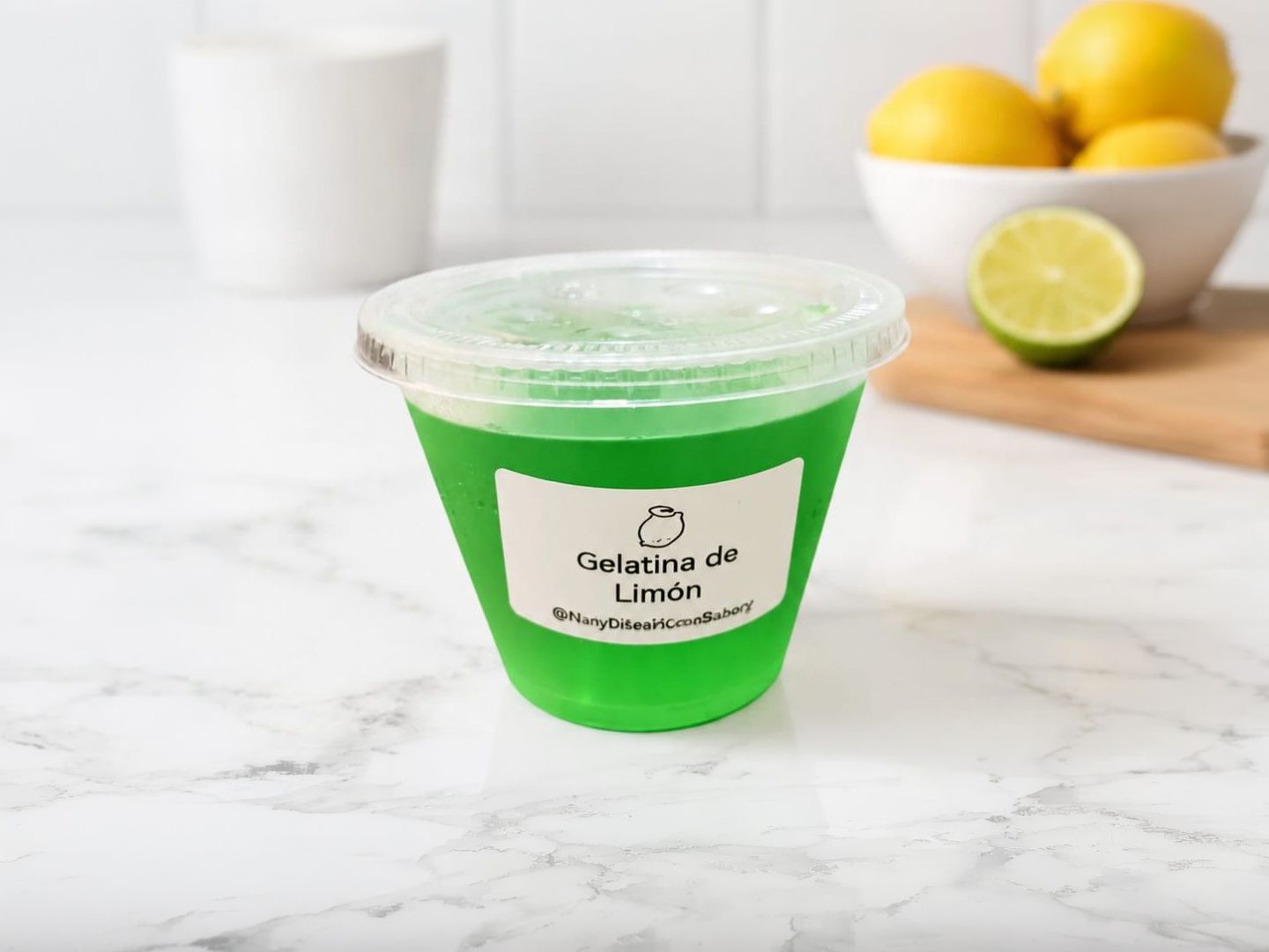 Gelatina refrescante limón