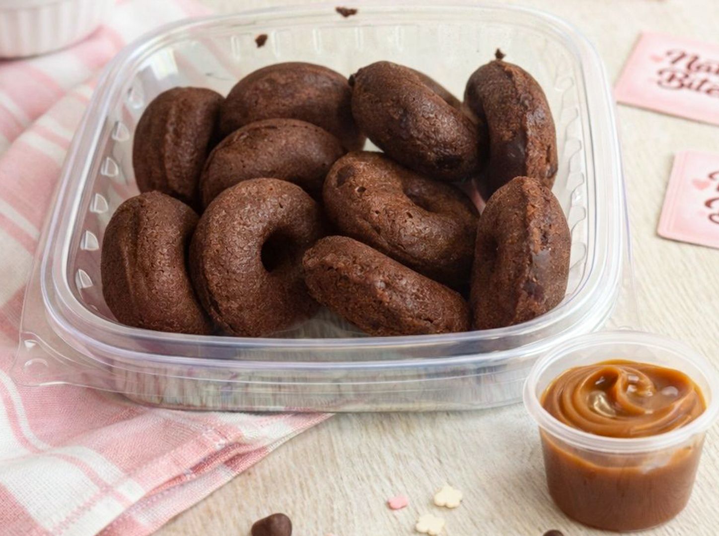 Mini donuts chocolate