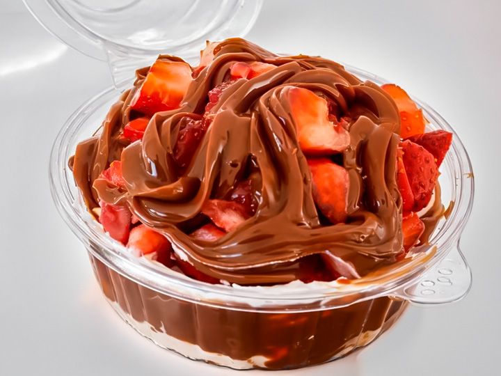 Fresas con crema
